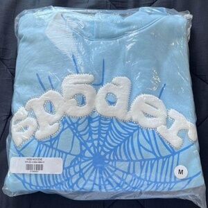 light blue spider hoodie